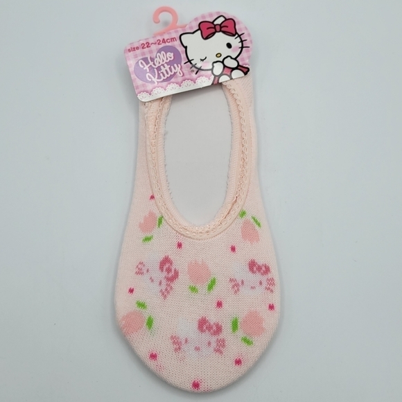 Sanrio Accessories - Sanrio Hello Kitty tulip floral no show Socks Pink